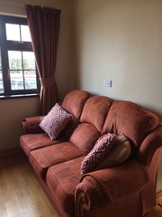 Curtains and three piece suite for sale
